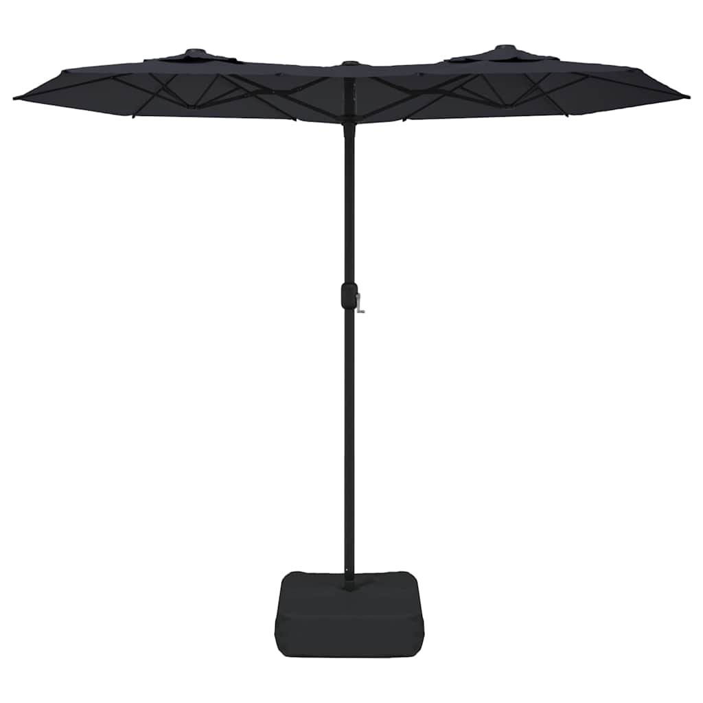 Vidaxx parasol double toit 316x240 cm noir