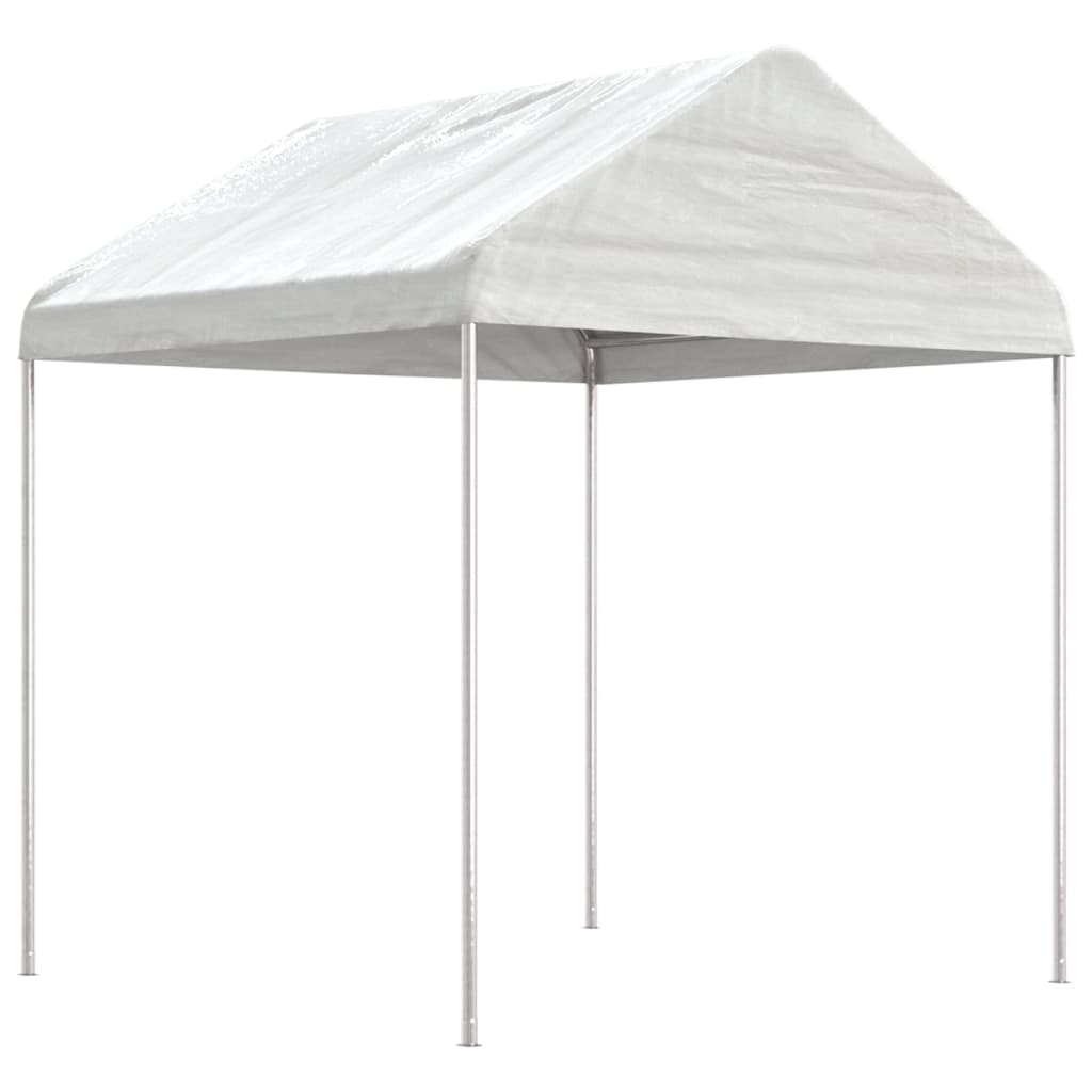 VidaXL Gazebo avec toit 15,61x2,28x2,69 m polyéthylène blanc