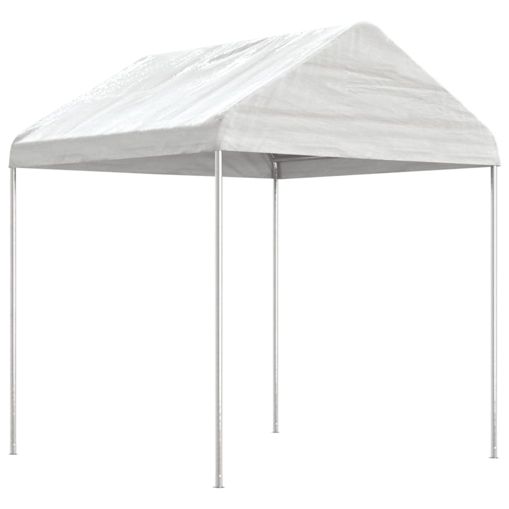 VidaXL Gazebo avec toit 17,84x2,28x2,69 m polyéthylène blanc