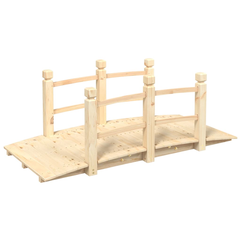 Vidaxx pont de jardin avec garde-corps 150x67x56 cm bois de pin massif