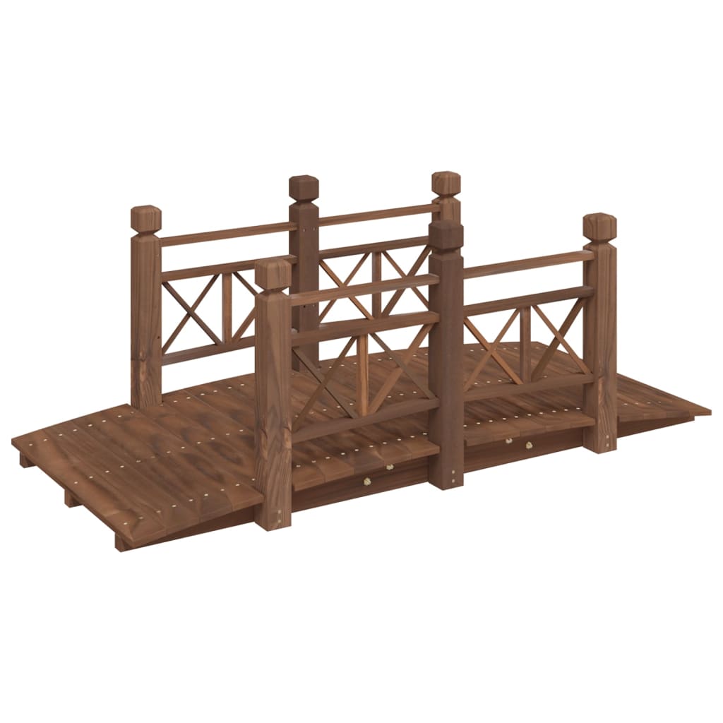 Vidaxx pont de jardin avec garde-corps 150x67x56 cm bois de pin massif