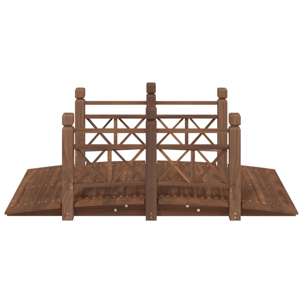Vidaxx pont de jardin avec garde-corps 150x67x56 cm bois de pin massif