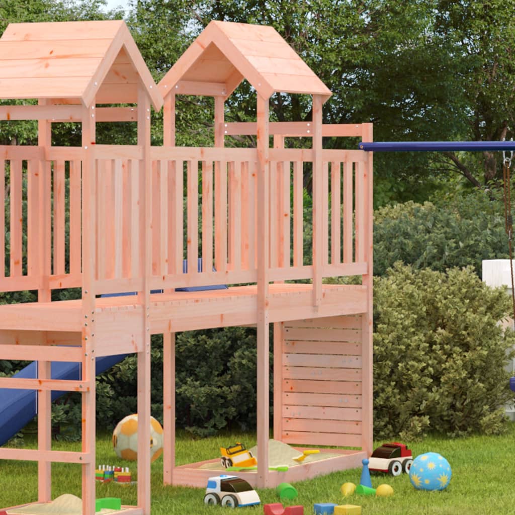 VidaXL Tour de jeu avec paroi rocheuse 53x110,5x214 cm Bois de Douglas massif