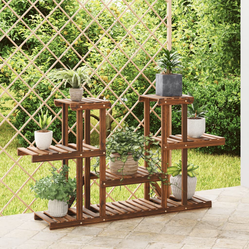 VidaXL support pour plantes 110x25x73 cm bois de pin massif