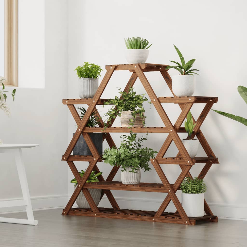 Vidaxx support pour plantes 110x25x105 cm en bois de pin massif