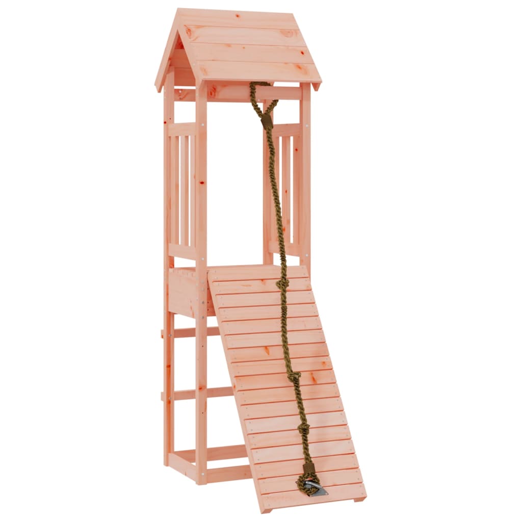 VidaXL Playhouse avec mur d'escalade en bois de Douglas massif