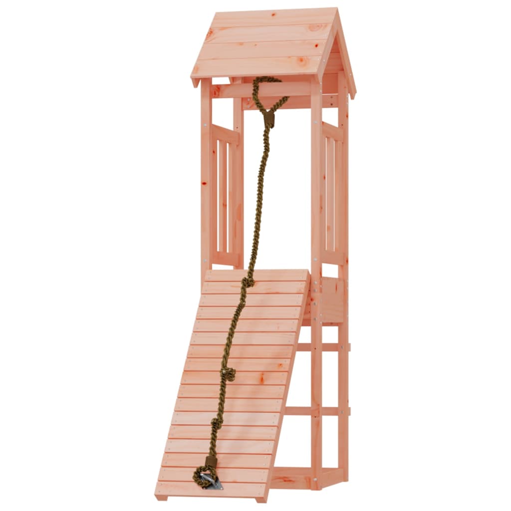 VidaXL Playhouse avec mur d'escalade en bois de Douglas massif