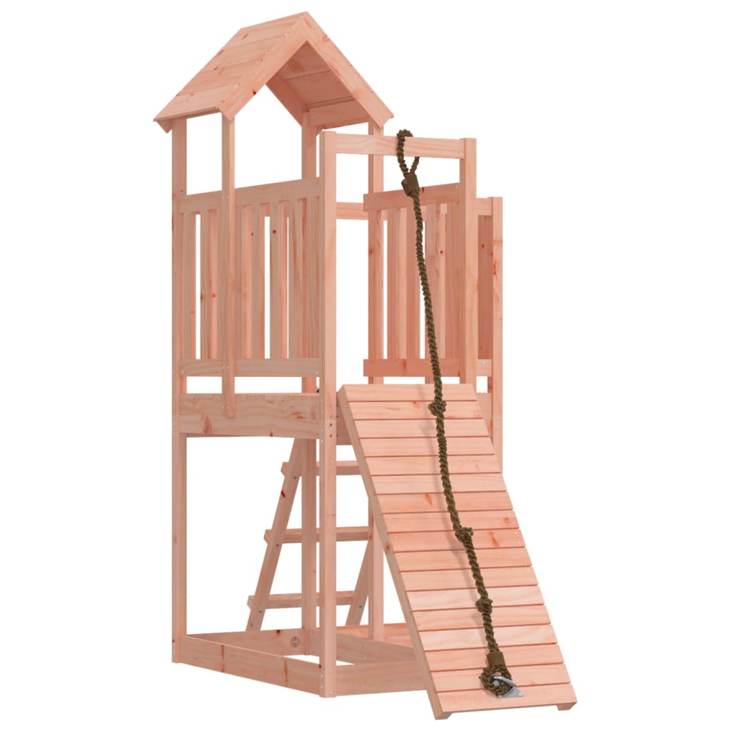 VidaXL Playhouse avec mur d'escalade en bois de Douglas massif