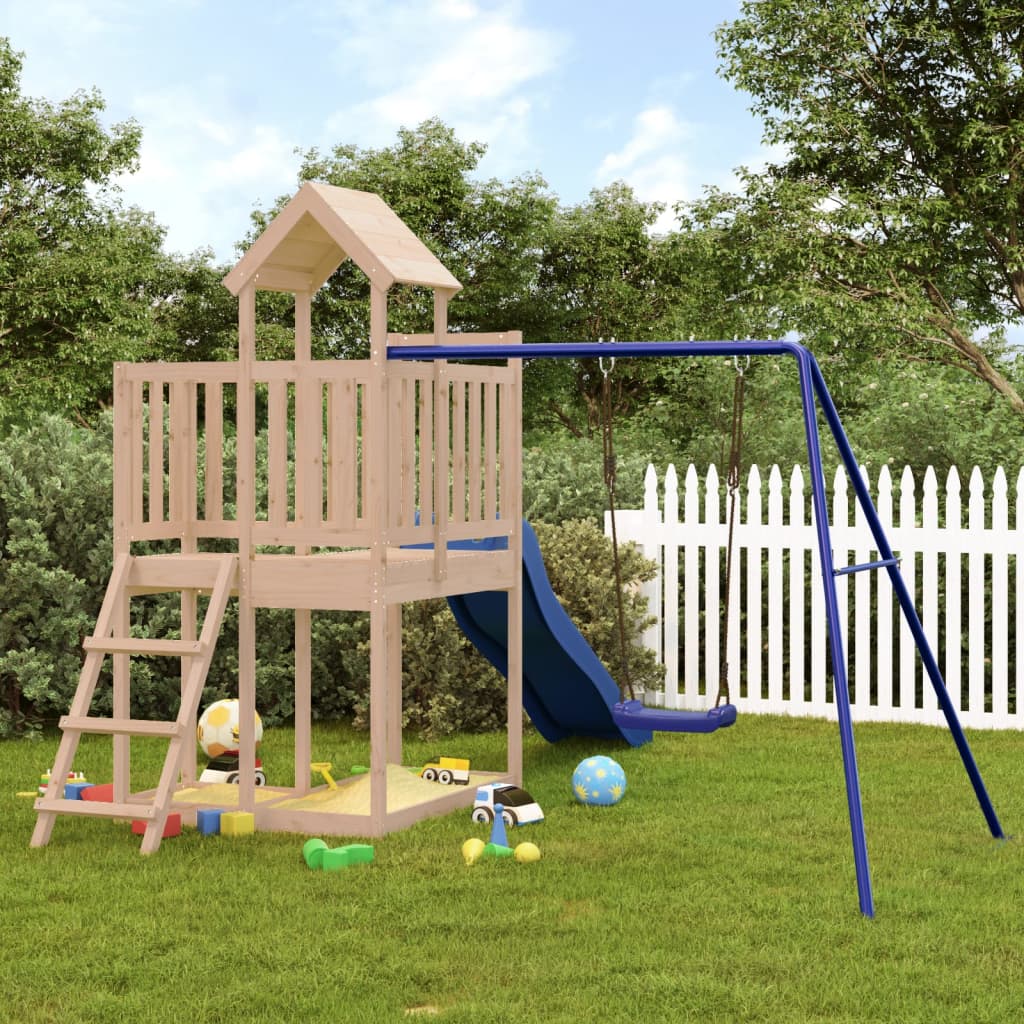 VidaXL Playhouse en bois de pin massif
