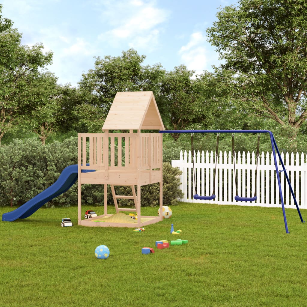 VidaXL Playhouse en bois de pin massif