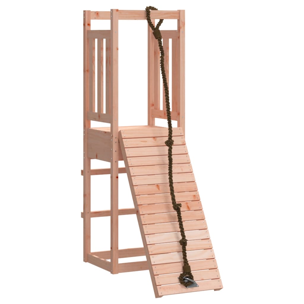 VidaXL Playhouse avec mur d'escalade en bois de Douglas massif