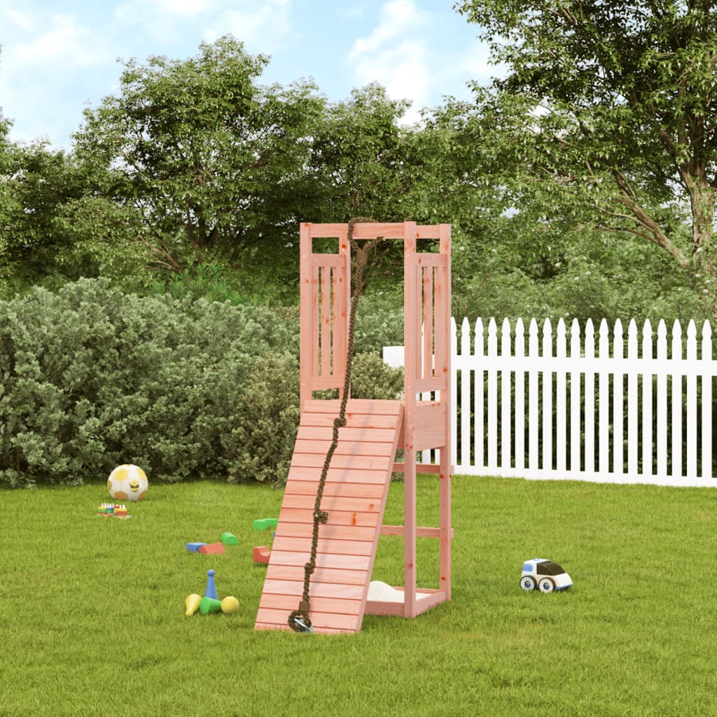 VidaXL Playhouse avec mur d'escalade en bois de Douglas massif