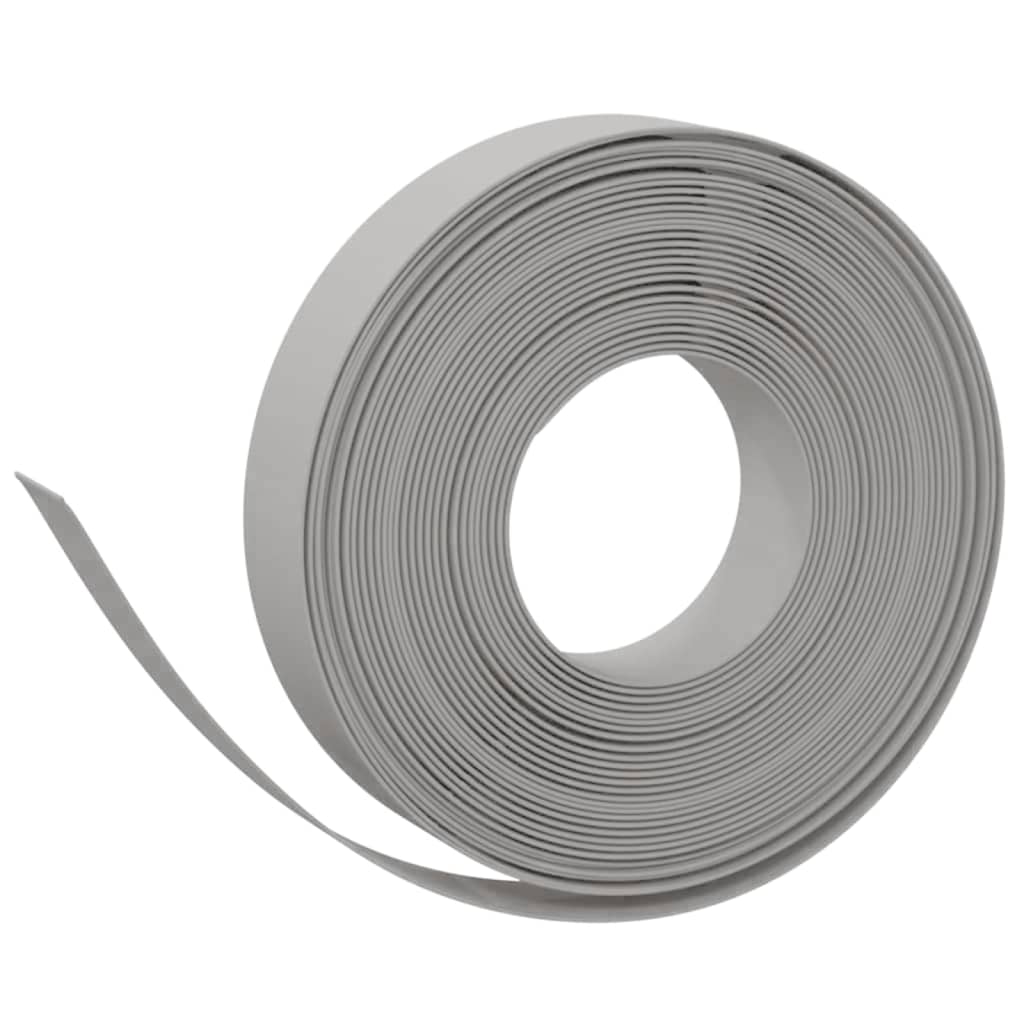 VidaXL Bordure de jardin 2 pcs 10 m 10 cm polyéthylène gris