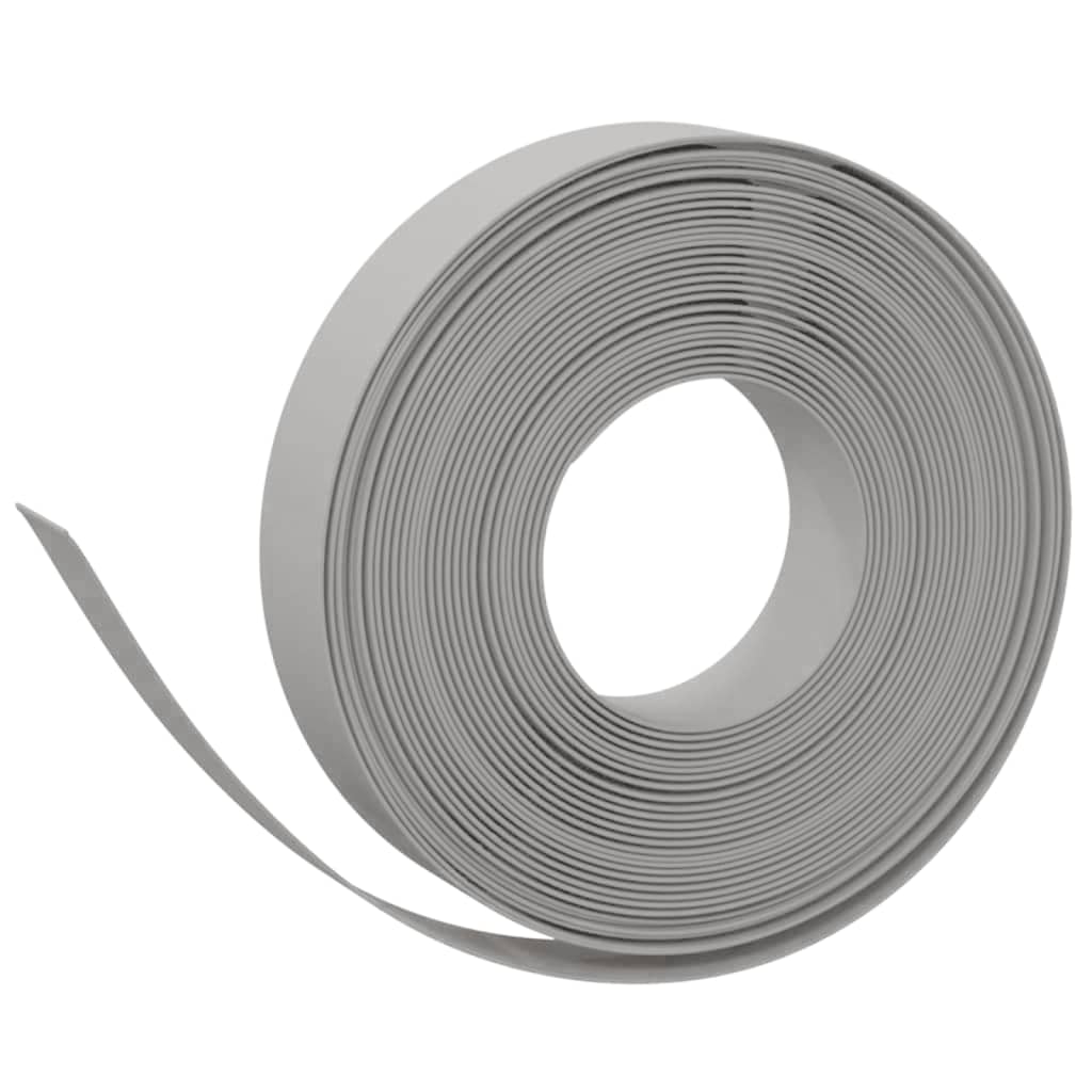 VidaXL Bordure de jardin 3 pcs 10 m 10 cm polyéthylène gris