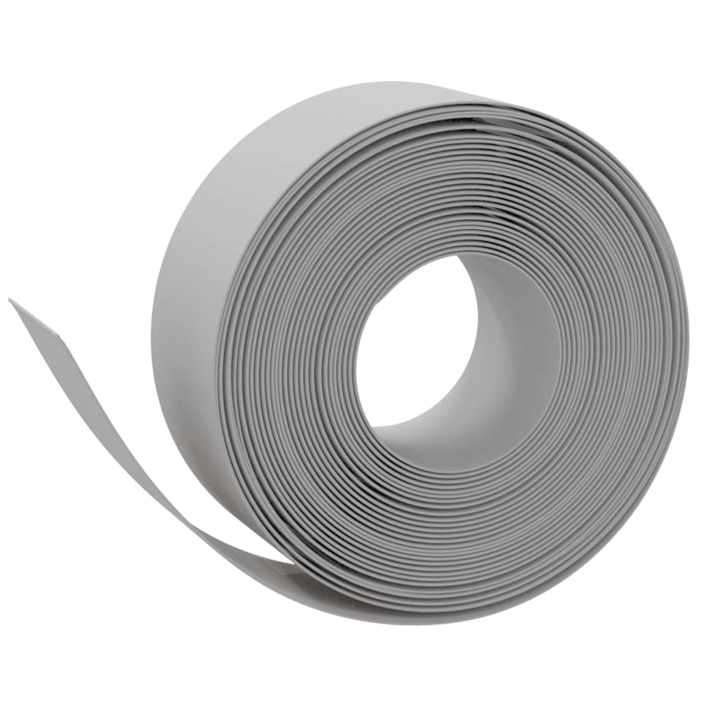 VidaXL Bordure de jardin 3 pcs 10 m 20 cm polyéthylène gris