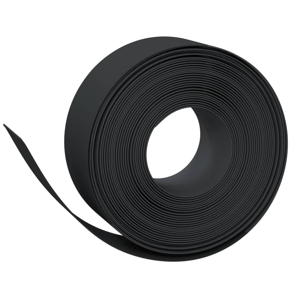 VidaXL Bordure de jardin 3 pcs 10 m 20 cm polyéthylène noir