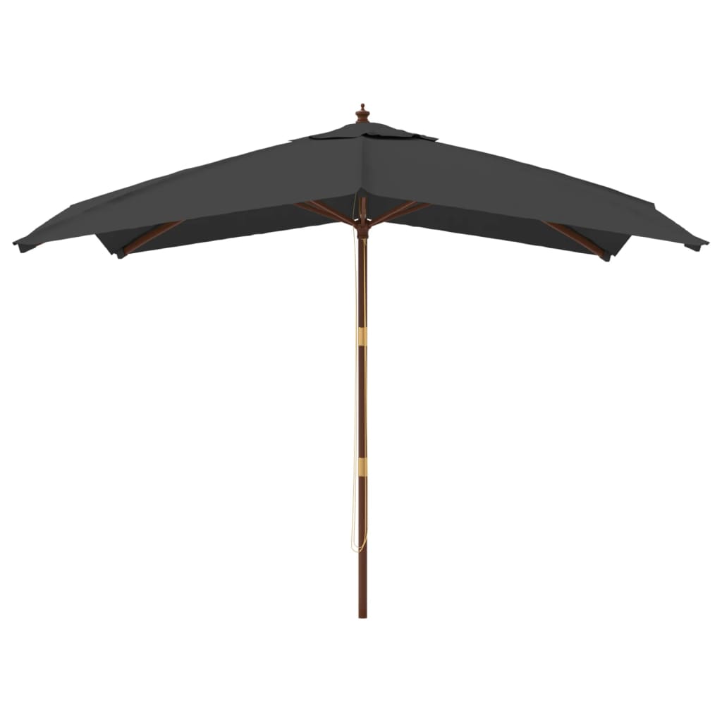 Parasol Vidaxx avec mât en bois 300x300x273 cm anthracite