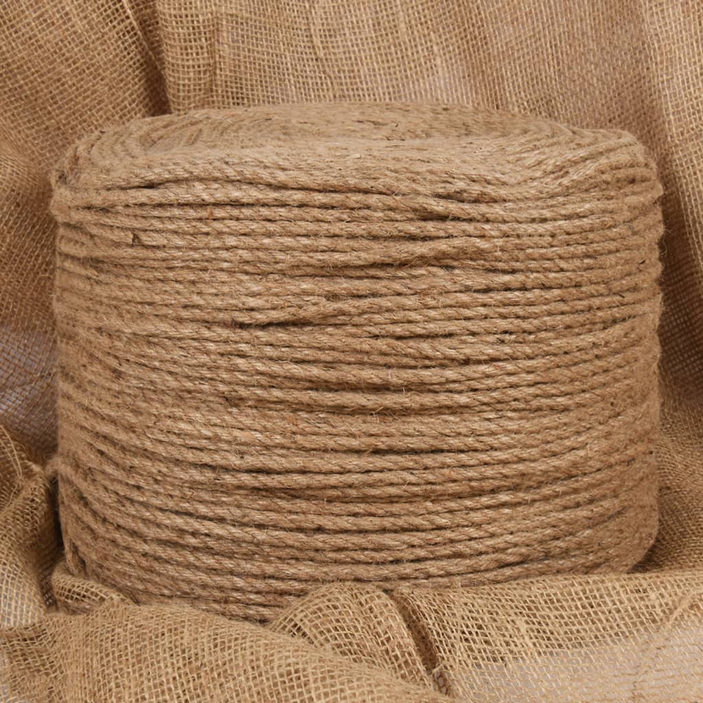 Corde Vidaxxl 50 m de long jute 6 mm d'épaisseur