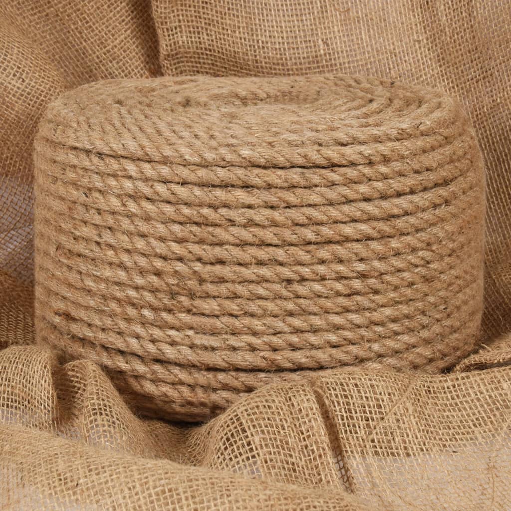 Corde Vidaxl 25 m de long jute 10 mm d'épaisseur