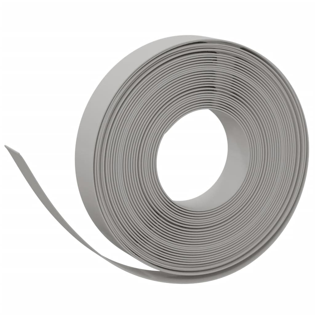 Vidaxl bordure de jardin 10 m 10 cm polyéthylène gris