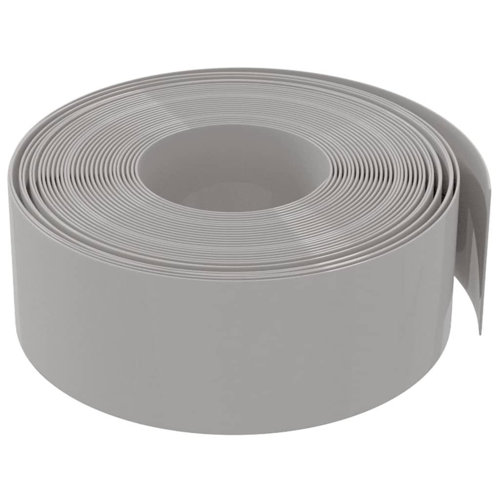 Vidaxl bordure de jardin 10 m 20 cm polyéthylène gris