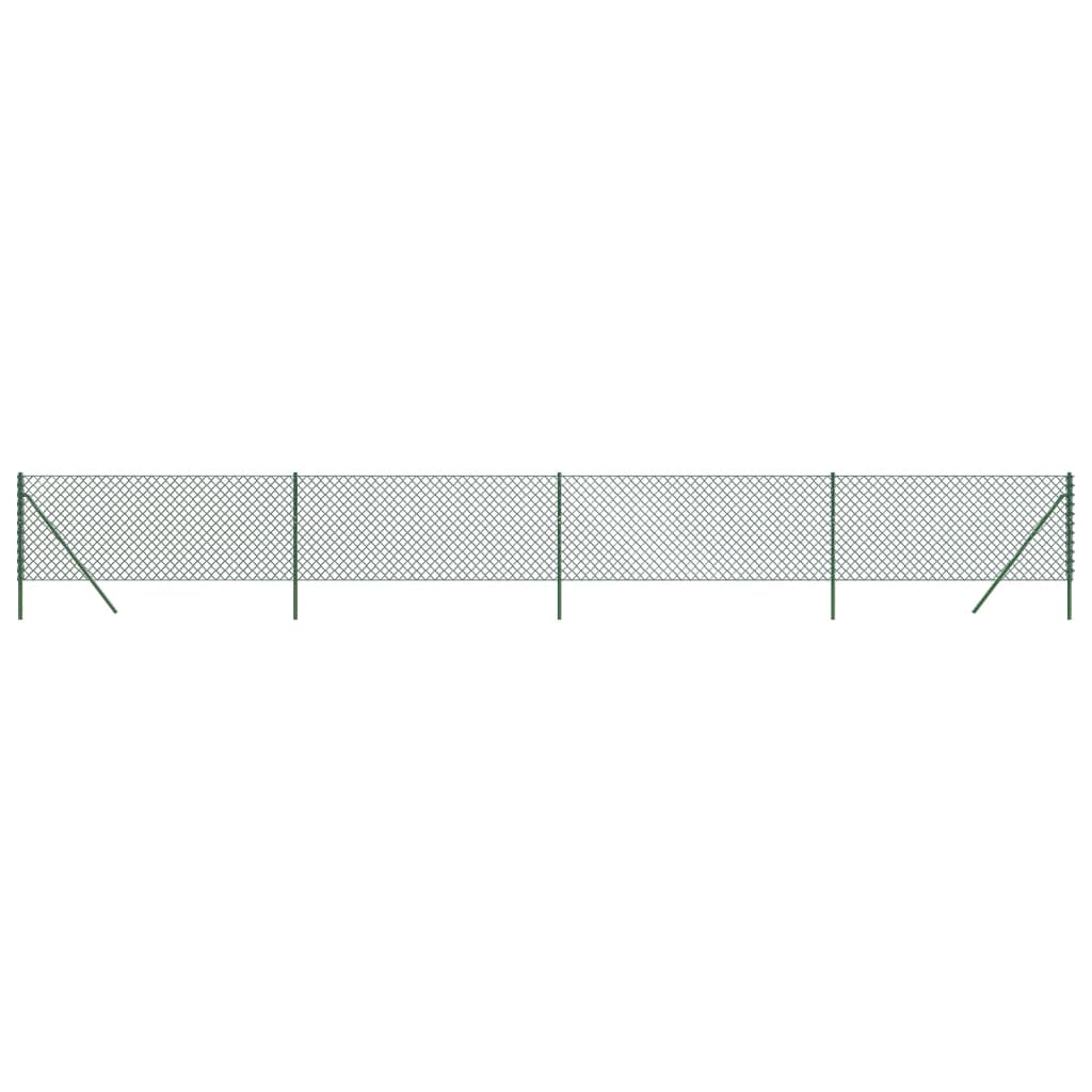 Clôture grillagée VidaXL 1,1x10 m vert