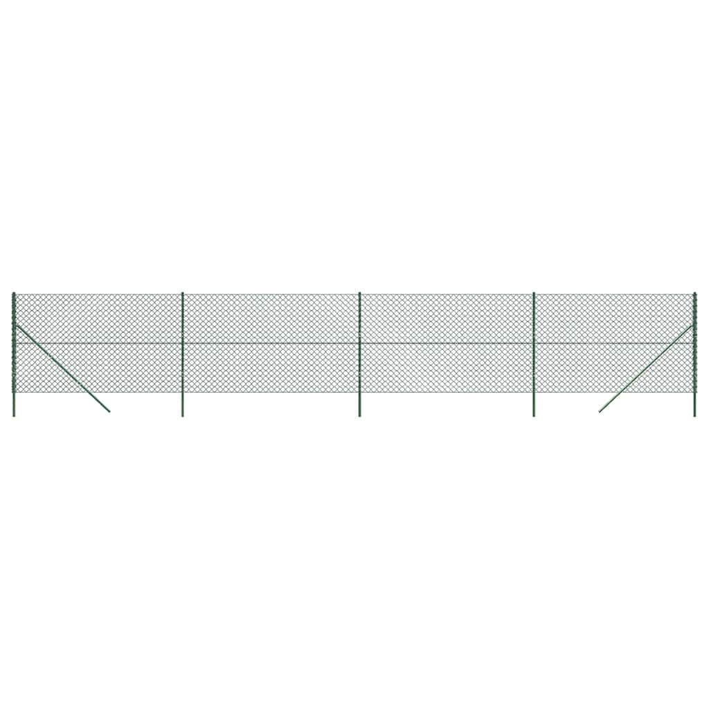 Clôture grillagée VidaXL 2x10 m vert