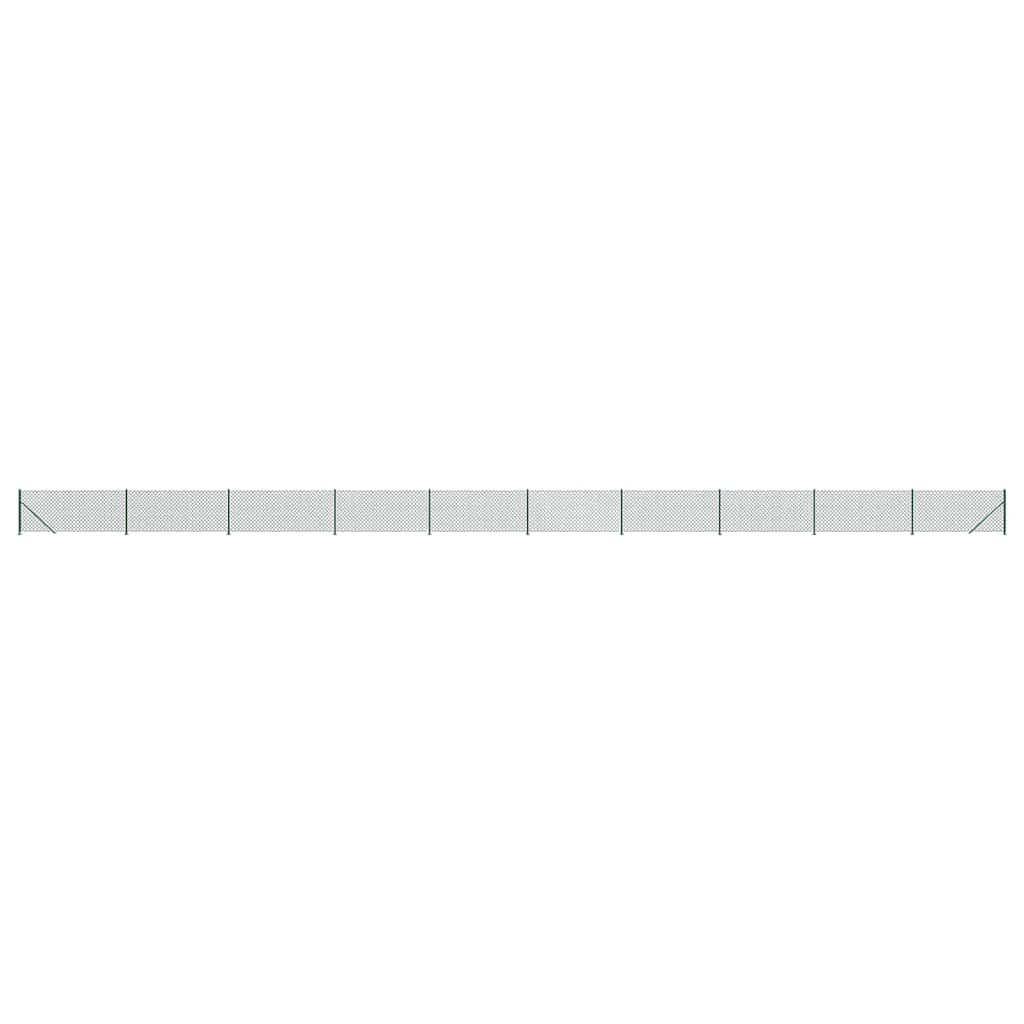 VidaXL Clôture grillagée avec bride 1,1x25 m vert
