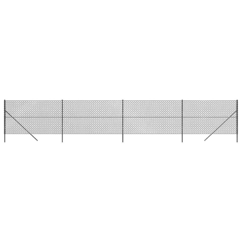 Clôture grillagée Vidaxxl 1,4x10 m anthracite