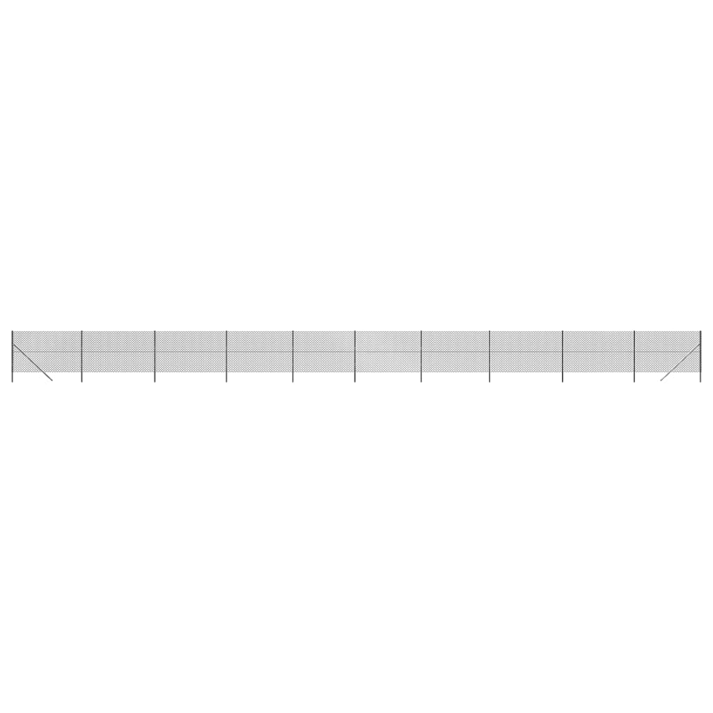 VidaXL Clôture grillagée 2,2x25 m anthracite