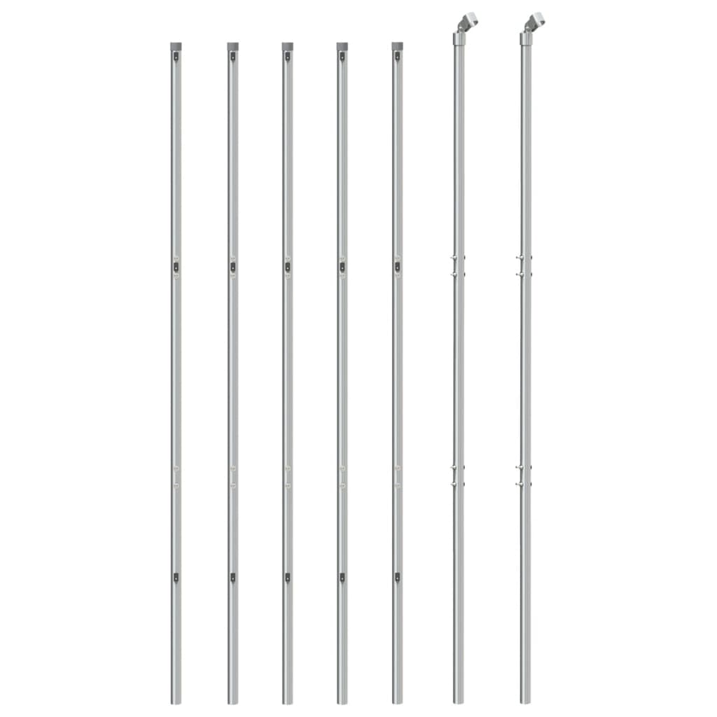 Clôture grillagée Vidaxxl 2,2x10 m couleur argent