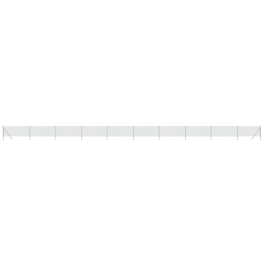 Clôture grillagée VidaXL 0,8x25 m couleur argent