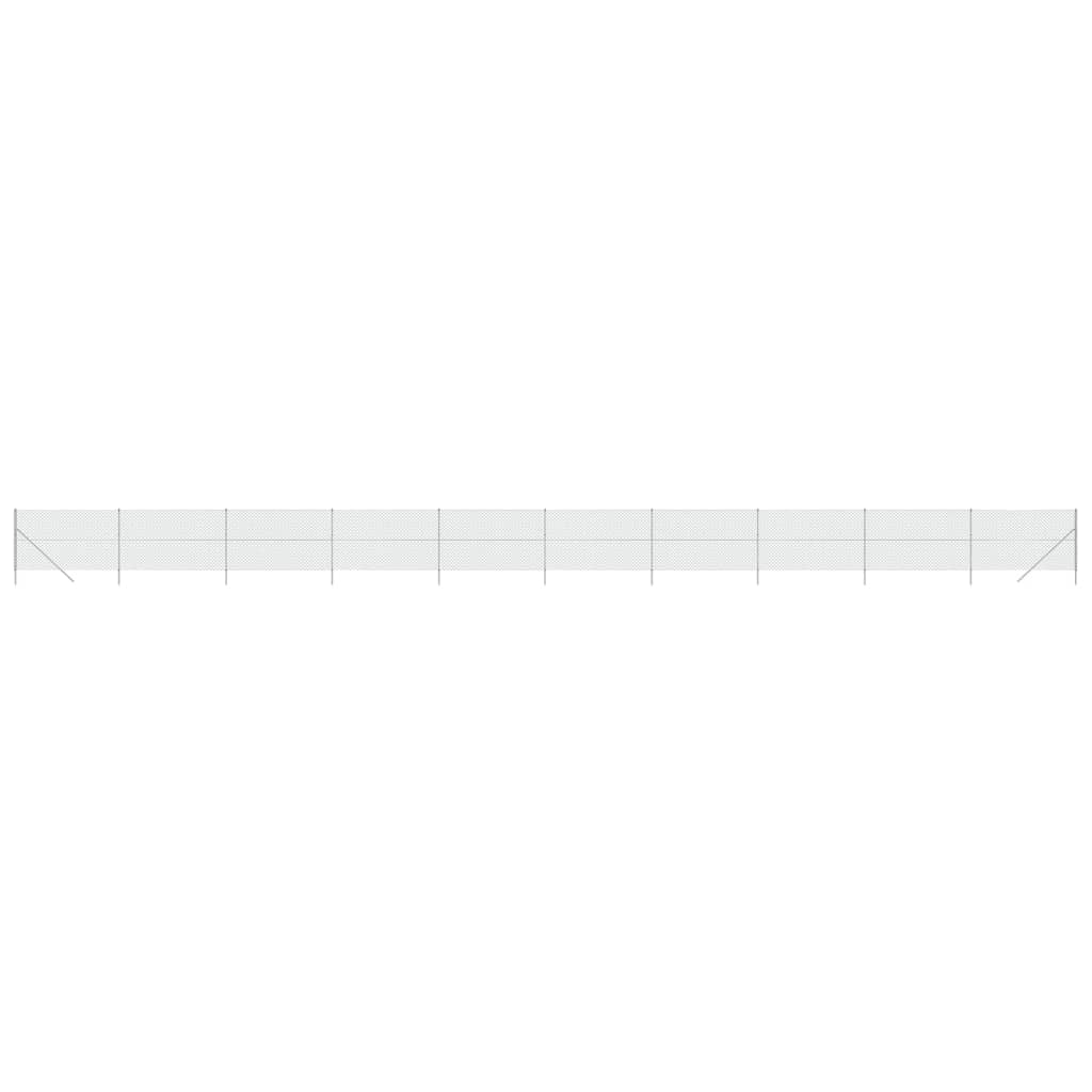 VidaXL Clôture grillagée 1,8x25 m couleur argent