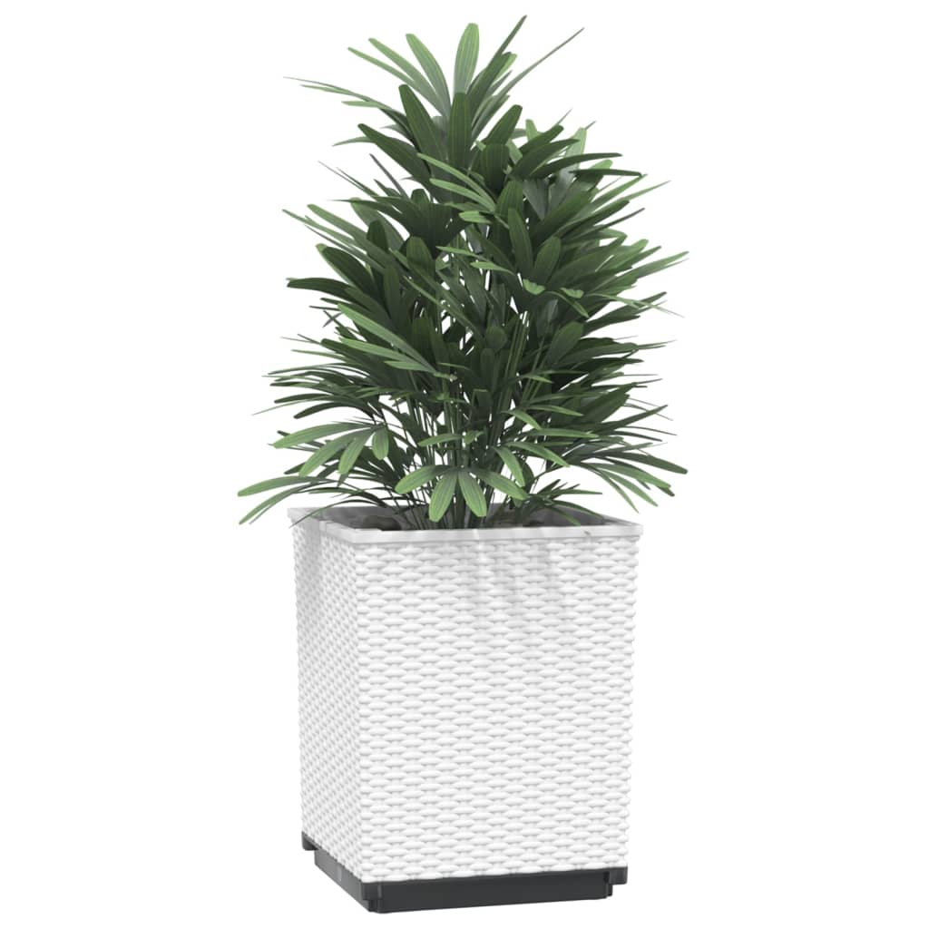 Vidaxx jardinières 2 pcs 30x30x37 cm polypropylène blanc