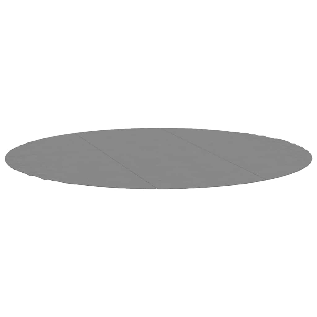 VidaXL Tapis de sol de piscine Ø396 cm géotextile polyester gris clair