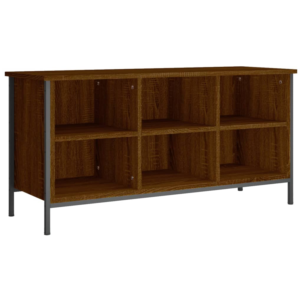 Vidaxx armoire à chaussures 100x35x50 cm bois fini couleur chêne marron
