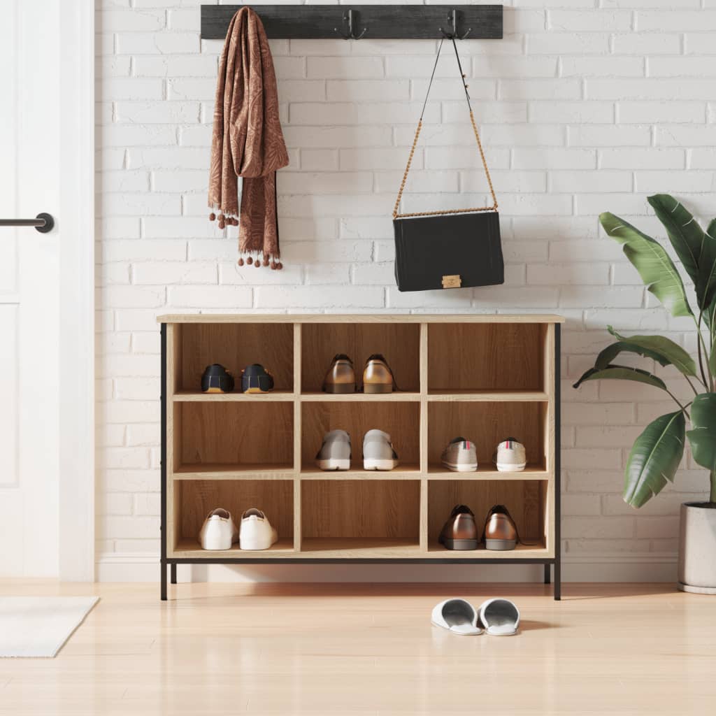 Vidaxx meuble à chaussures 100x35x70 cm bois d'ingénierie chêne sonoma