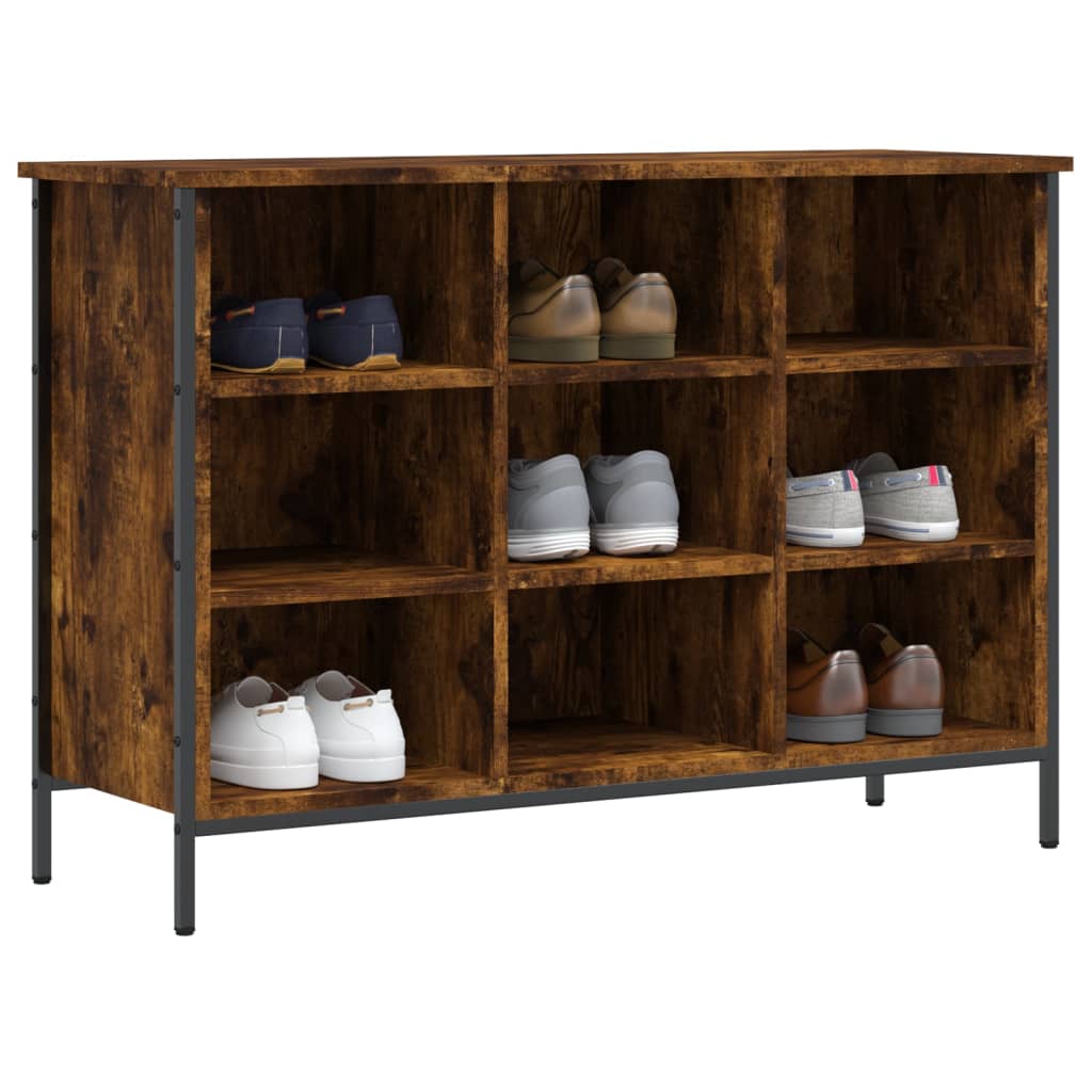 Vidaxx armoire à chaussures 100x35x70 cm bois traité, chêne fumé