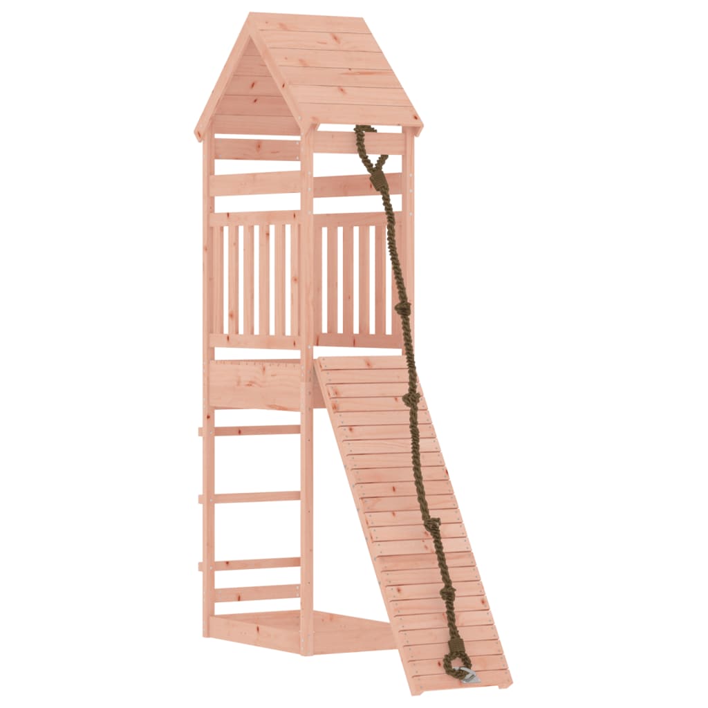 VidaXL Playhouse avec mur d'escalade en bois de Douglas massif