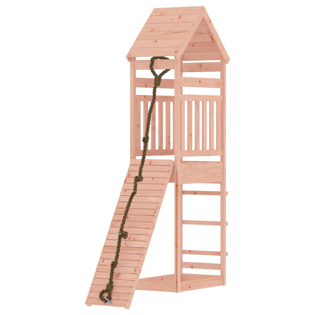 VidaXL Playhouse avec mur d'escalade en bois de Douglas massif