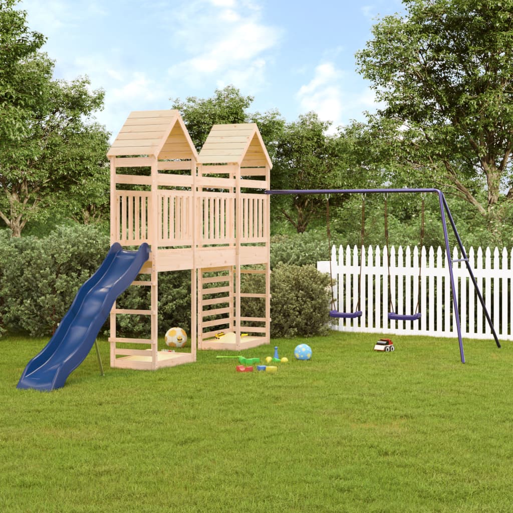 VidaXL Playhouse en bois de pin massif