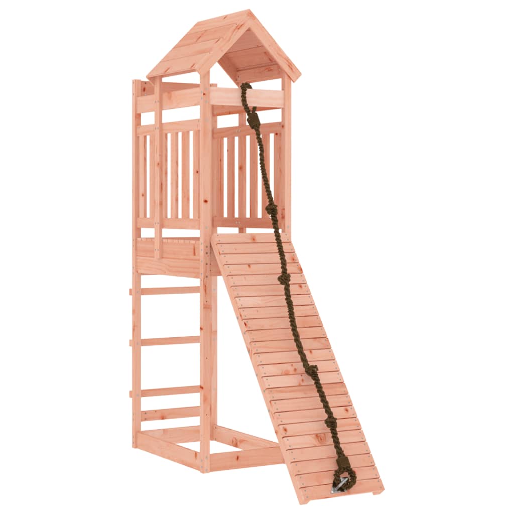 VidaXL Playhouse avec mur d'escalade en bois de Douglas massif