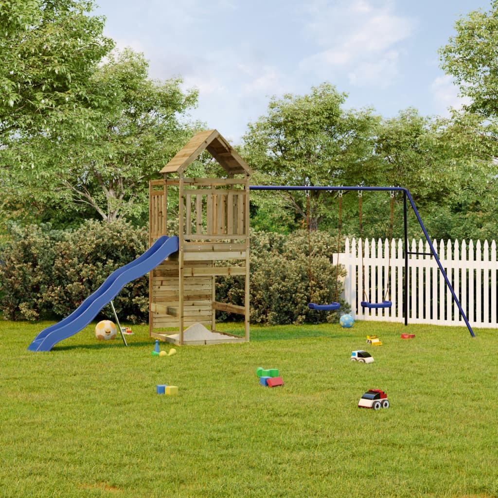 VidaXL Ensemble de jeu de jardin en bois de pin imprégné