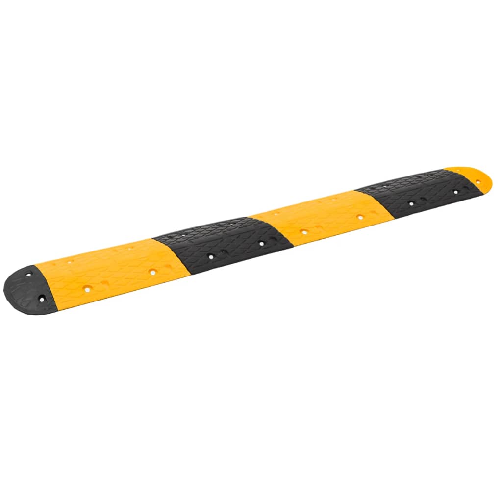 VidaXL Ralentisseur 226x32,5x4 cm caoutchouc jaune et noir