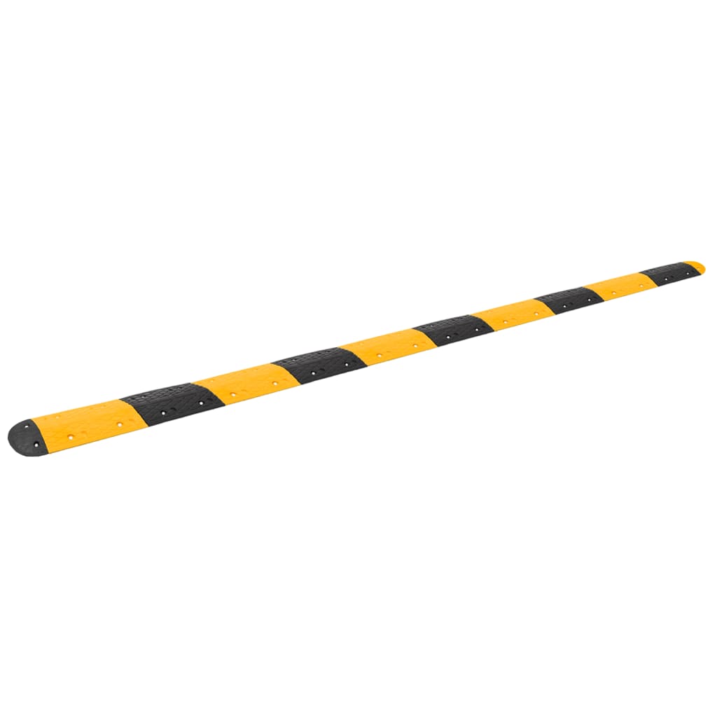 VidaXL Ralentisseur 517x32,5x4 cm caoutchouc jaune et noir