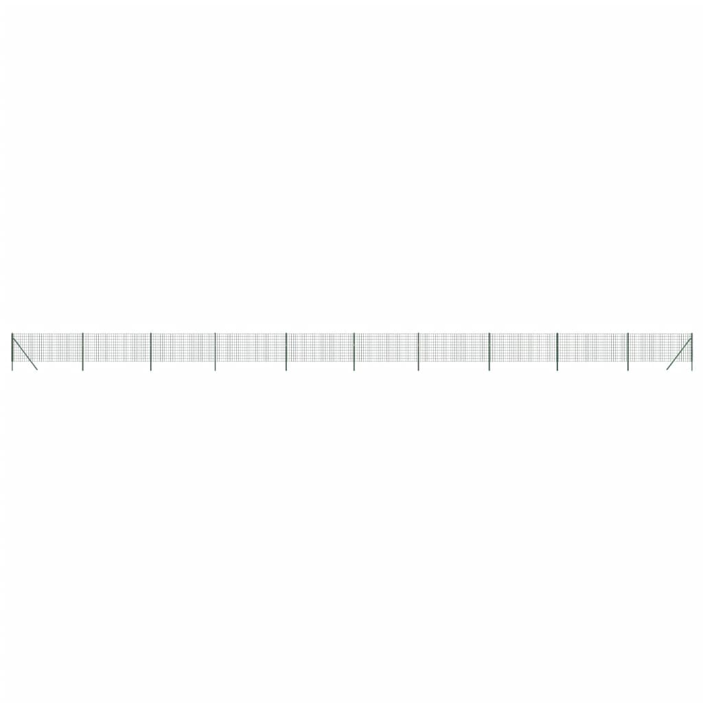 VidaXL Clôture grillagée 1x25 m acier galvanisé vert