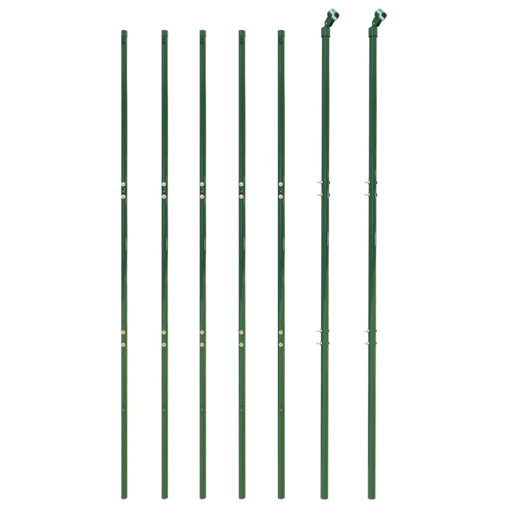 Clôture grillagée Vidaxxl 1,6x10 m acier galvanisé vert