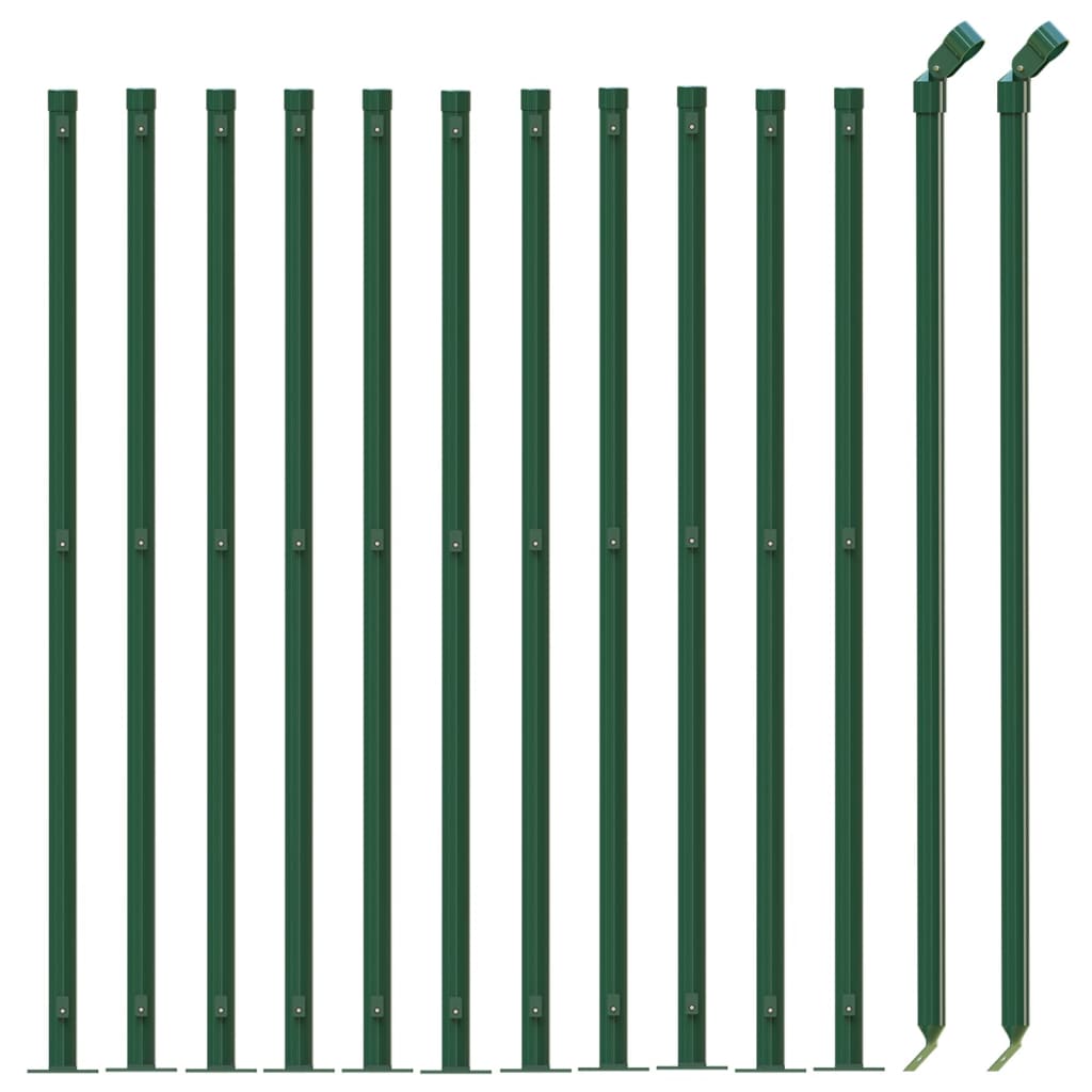 Clôture grillagée Vidaxxl avec bride 0,8x25 m vert