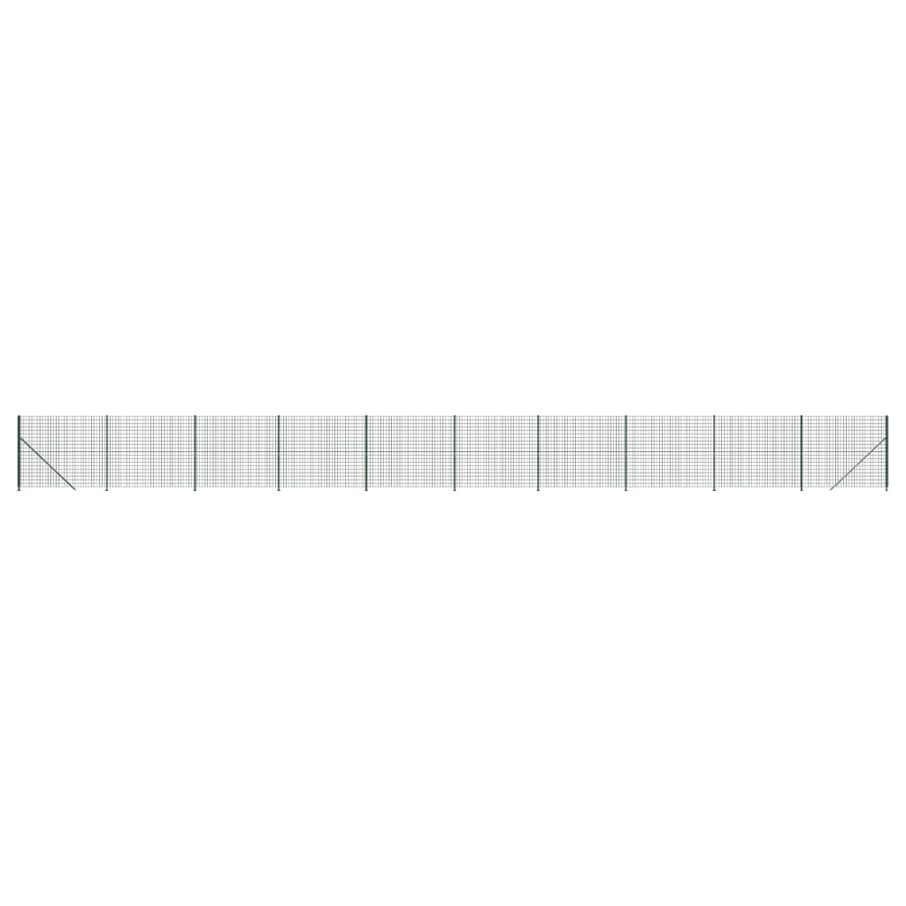 VidaXL Clôture grillagée avec bride 2x25 m vert