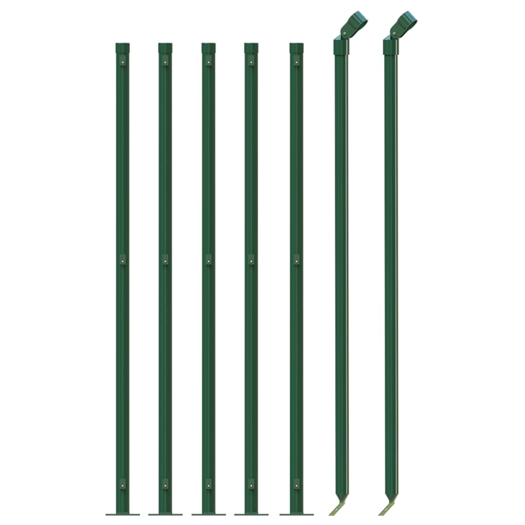 Clôture grillagée Vidaxxl avec bride 1,1x10 m vert